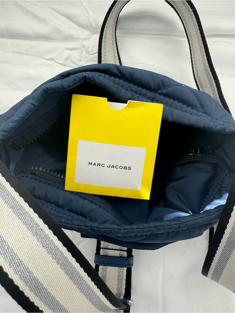 Marc Jacobs Quilted Navy Crossbody with Branded Patch - Picture 8 of 8
